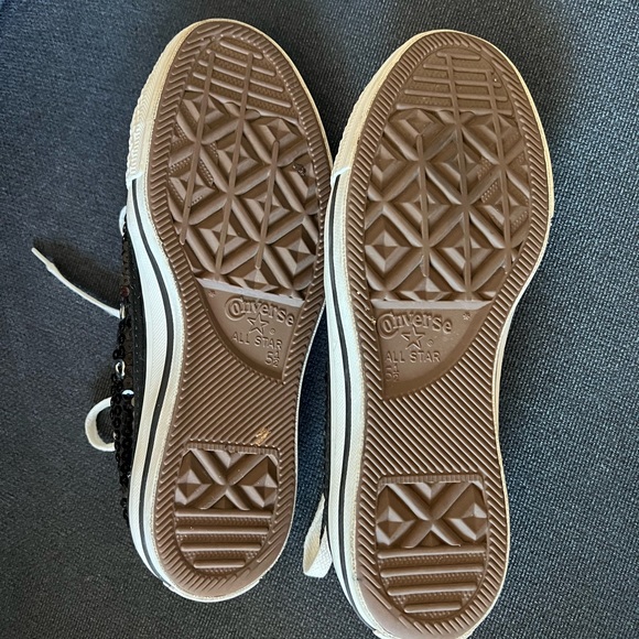 black sequin converse